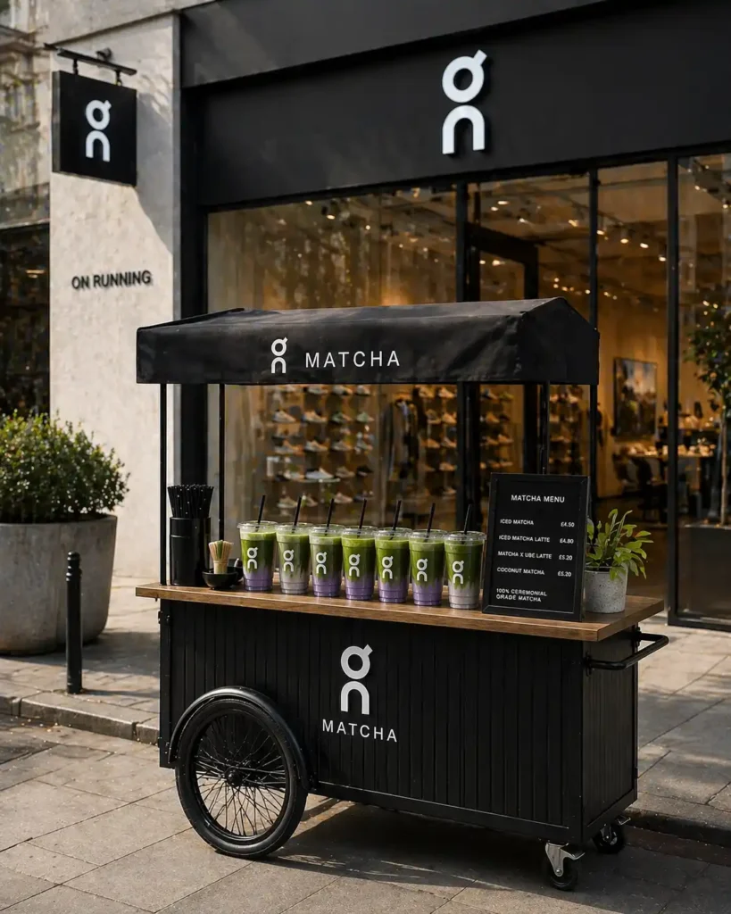 Matcha Bar Hire Amsterdam for pop up retail shops