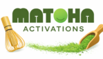 Brand logo with green typography, a smiling green circle as the O, a whisk on the left, and a scoop of green powder on the right.