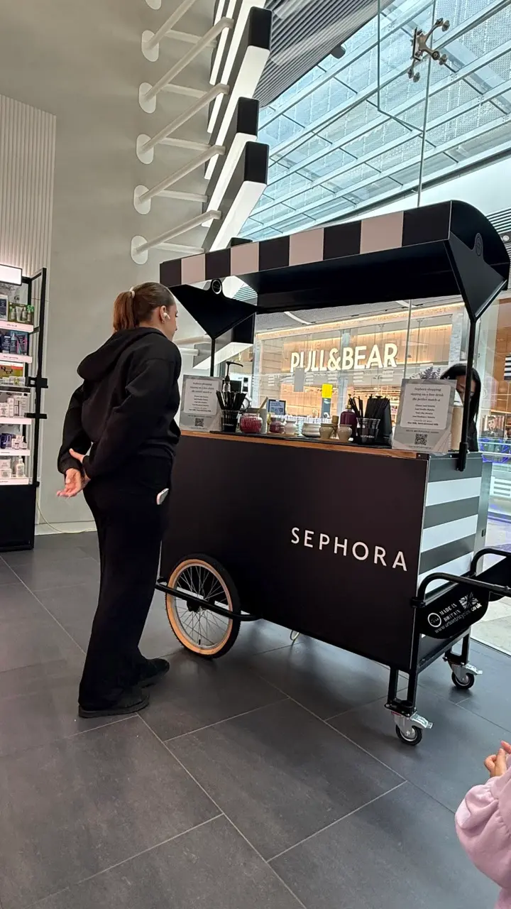 Matcha bar hire for beauty brand activation