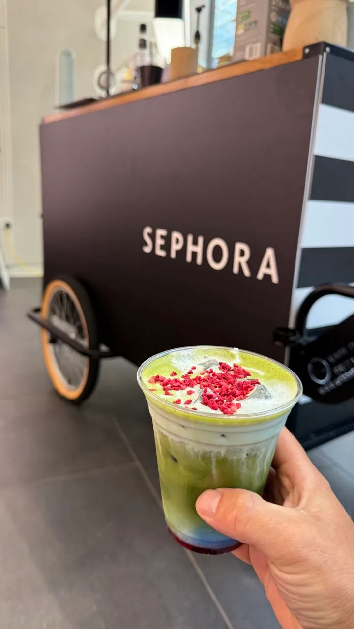 Premium matcha bar setup for shopping centre activation