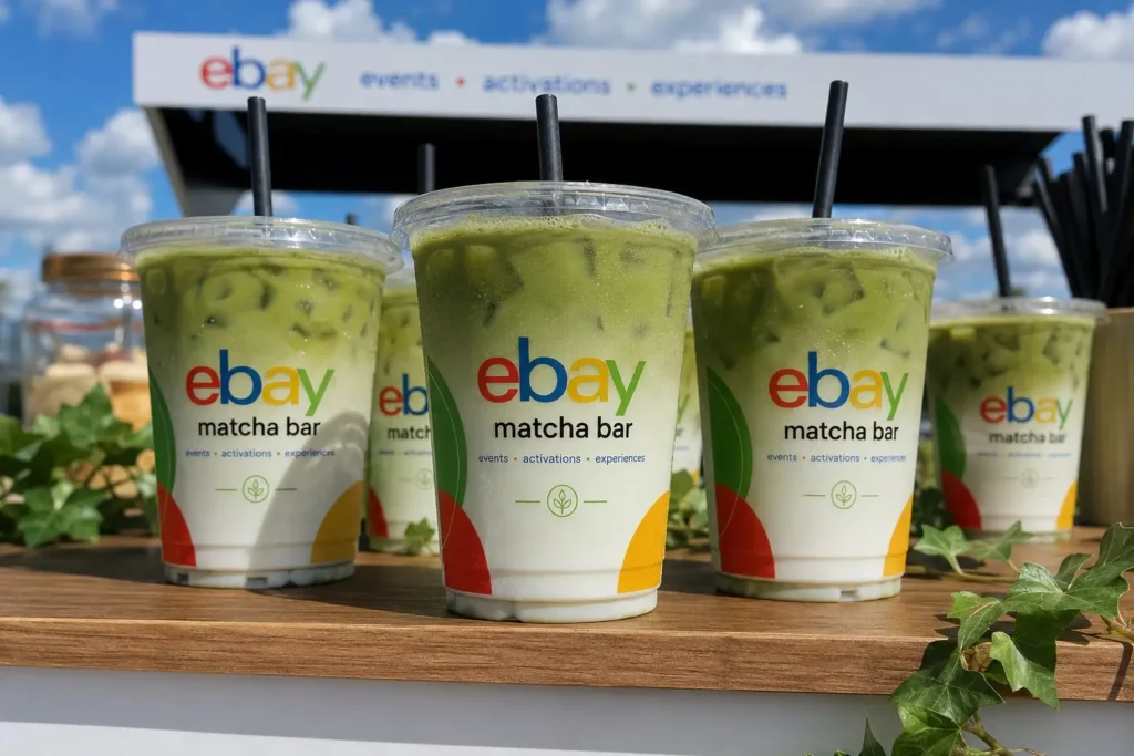 Matcha branded cups for Ebay