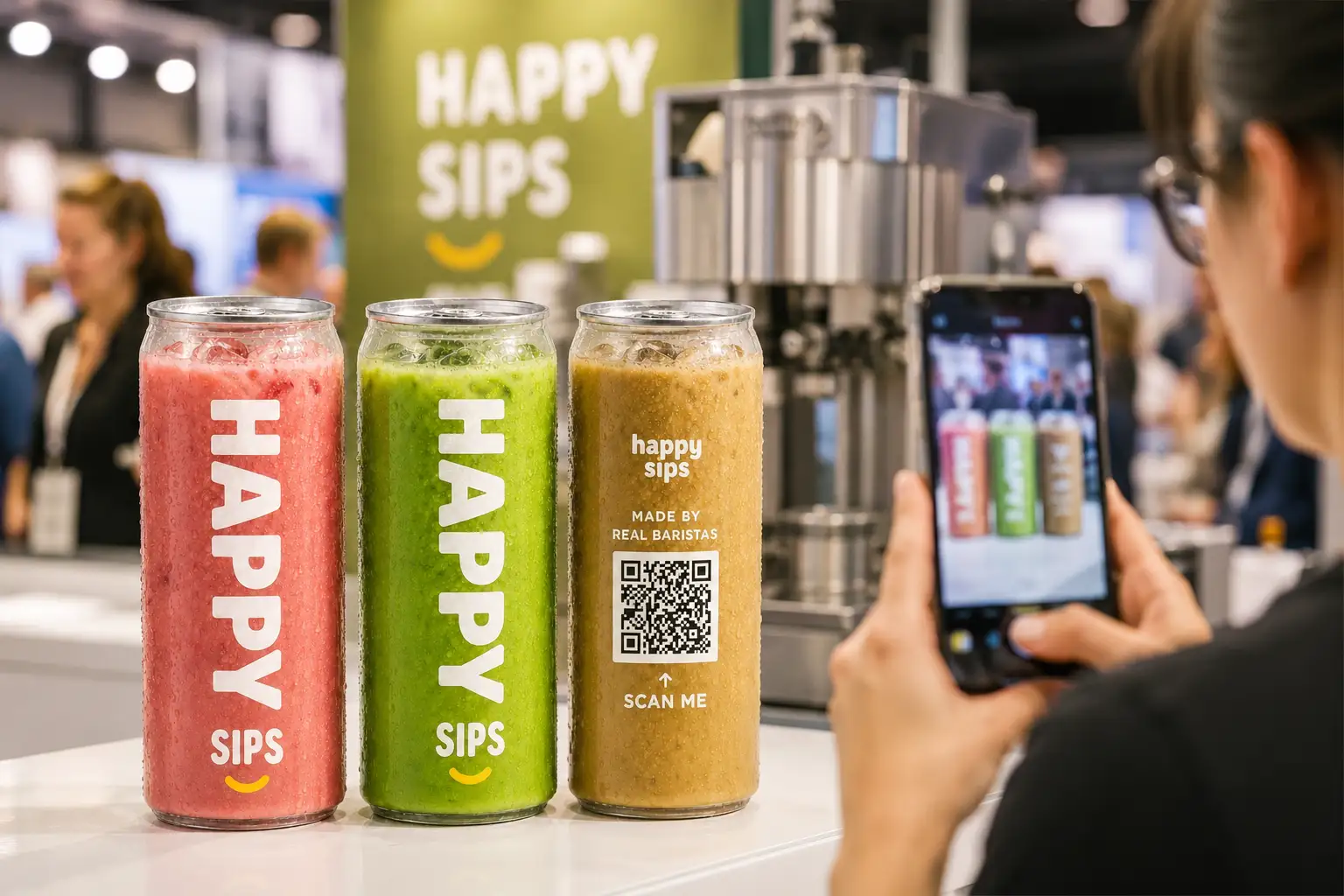 Personalised canned drinks for retail pop-up activation