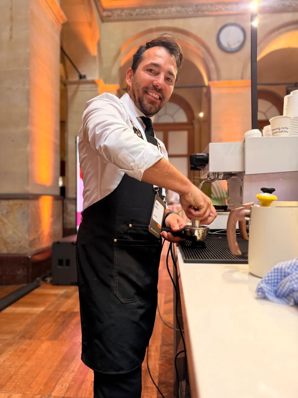 Barista Hire in France making coffees for a google activation